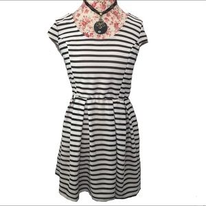 Charlotte Russe Black & White Striped Dress